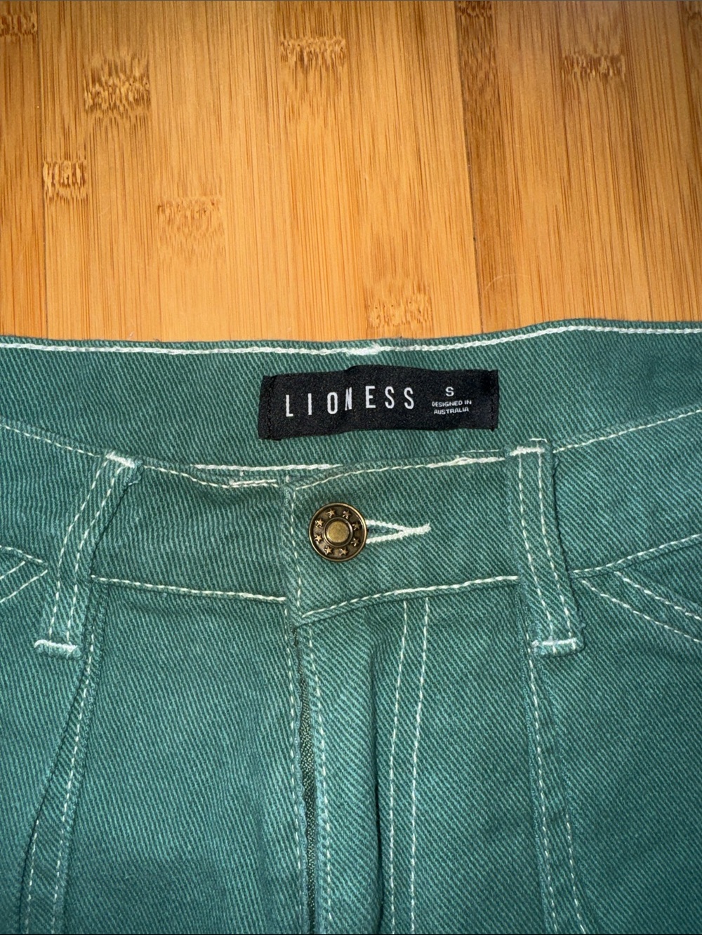 Lioness Green Cargo Pants - Picture 3 of 5